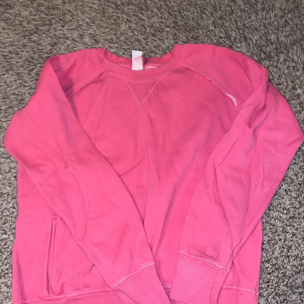 Pink crew neck